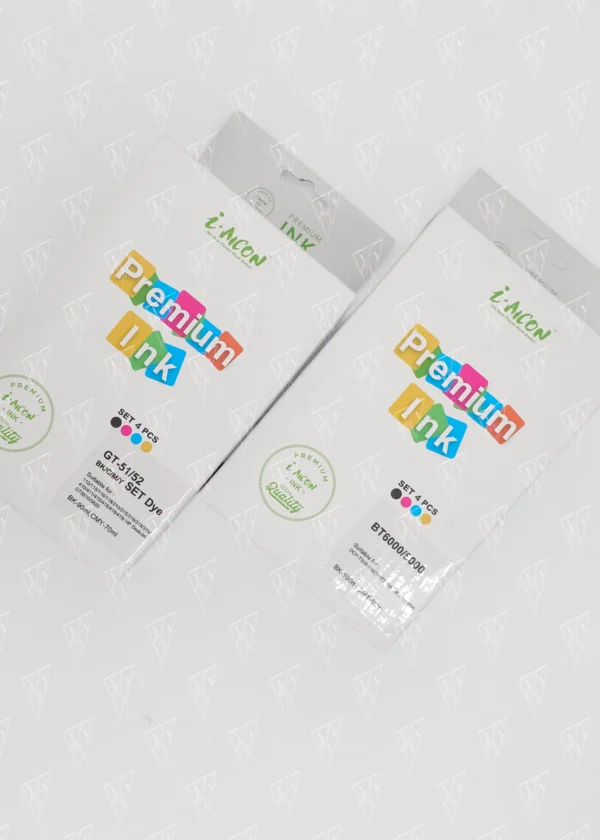 000001 i-Aicon Premium Ink BT6000/5000 & GT-51/52 Set 4 PCS